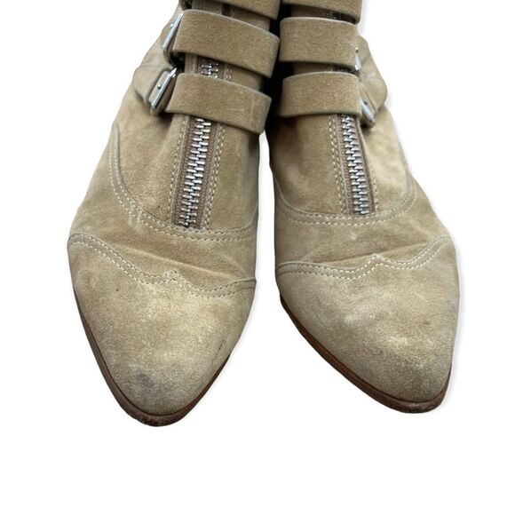 Tabitha Simmons Early Light Tan Suede Bootie - Picture 9 of 13